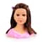 Bayer Design Charlene Super Model Brown Haired Styling Head with Makeup